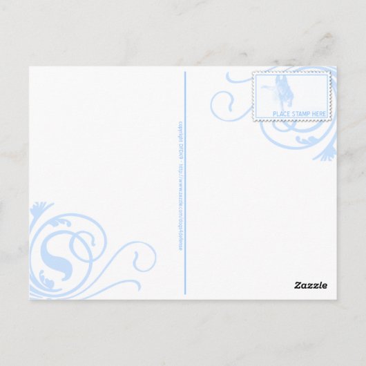 Schäferhund Postkarte (Rückseite)