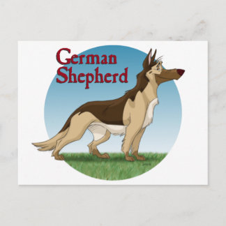 Schäferhund Postkarte