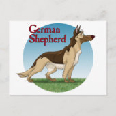 Schäferhund Postkarte (Vorderseite)