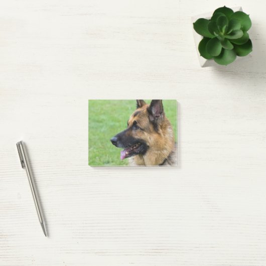 Schäferhund-Profil Post-it Klebezettel (Büro)