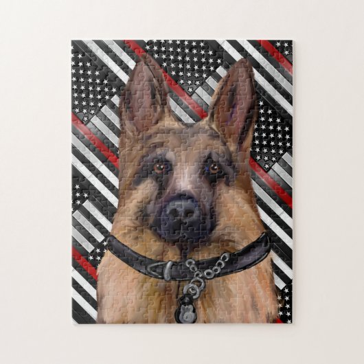 Schäferhund Puzzle (Vertikal)
