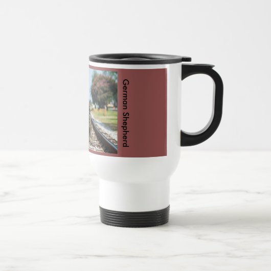 Schäferhund-Reise-Tasse Reisebecher (Rechts)