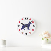Schäferhund Runde Wanduhr (Zuhause)