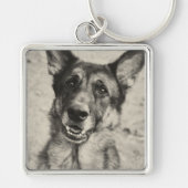 Schäferhund-Schlüsselkette Schlüsselanhänger (Vorne)