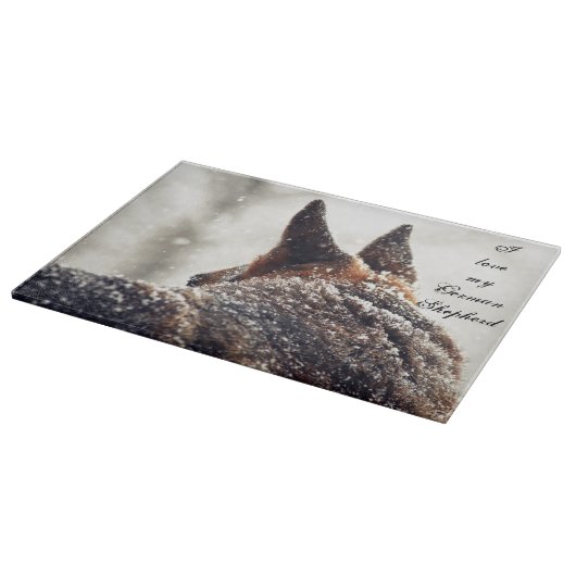 Schäferhund-Schneidebrett Schneidebrett (Ecke)