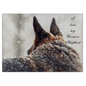Schäferhund-Schneidebrett Schneidebrett (Vorderseite)