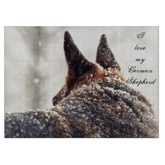 Schäferhund-Schneidebrett Schneidebrett (Vorderseite)