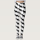 Schäferhund Schwarz Pur Leggings (Vorderseite)