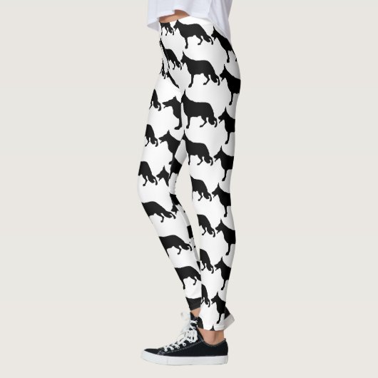 Schäferhund Schwarz Pur Leggings (Links)