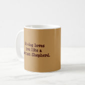 Schäferhund-sehr hübsche Tasse (Vorderseite Links)
