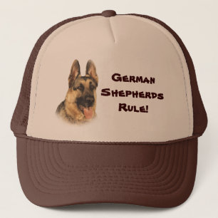 Schäferhund-sehr hübscher Hut Truckerkappe