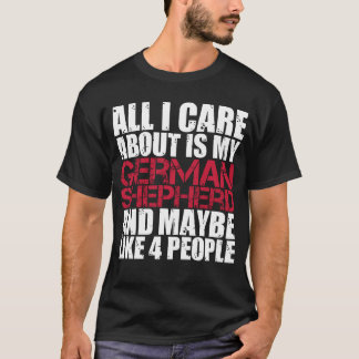 Schäferhund-Shirt alles i-Sorgfalt über Schäfer T-Shirt
