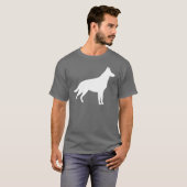Schäferhund-Silhouette T-Shirt (Vorne ganz)