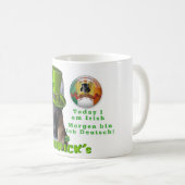 Schäferhund St. Patricks Tages Kaffeetasse (VorderseiteRechts)