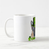 Schäferhund St. Patricks Tages Kaffeetasse (Links)