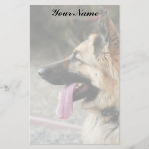 Schäferhund stationär briefpapier