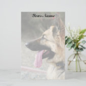 Schäferhund stationär briefpapier (Stehend Vorderseite)
