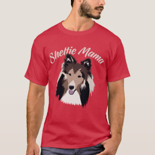 Schäferhund-T-Shirt Sheltie Mutter-Cute die T-Shirt