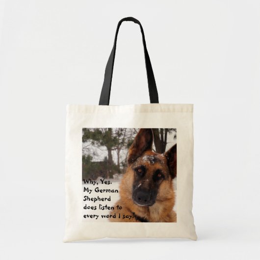 Schäferhund-Taschen-Tasche Tragetasche (Vorne)