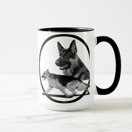 SCHÄFERHUND-TASSE TASSE (Rechts)