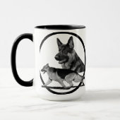 SCHÄFERHUND-TASSE TASSE (Links)