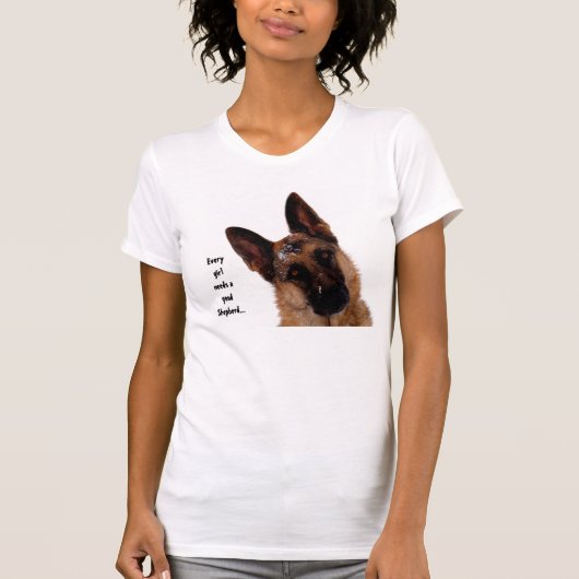 Schäferhund-Trägershirt T-Shirt (Vorderseite)