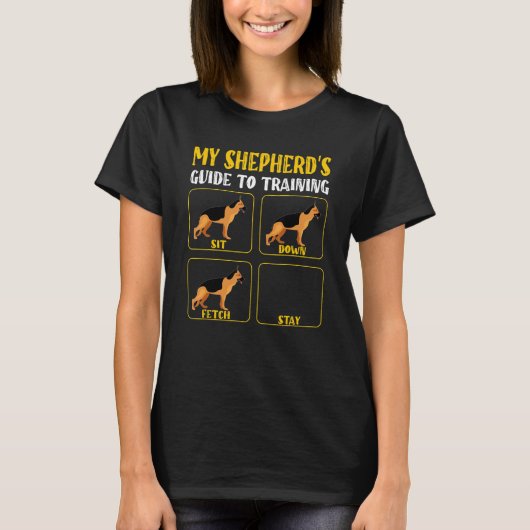 Schäferhund-Trainingsleiter T-Shirt (Vorderseite)