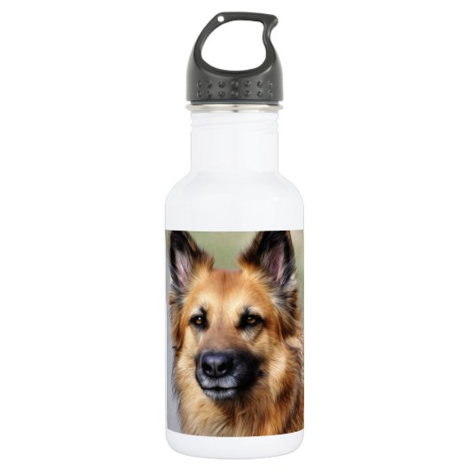 Schäferhund Trinkflasche (Vorderseite)