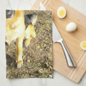 Schäferhund-Tuch Geschirrtuch (Viertel Falte)