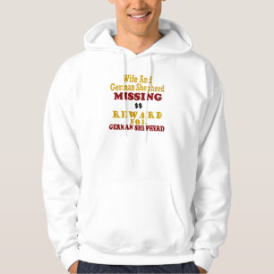 Schäferhund u. Ehefrau-vermisste Belohnung für Hoodie