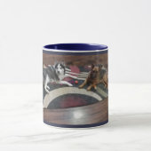 Schäferhund und Schlittenhund Tasse (Zentrum)