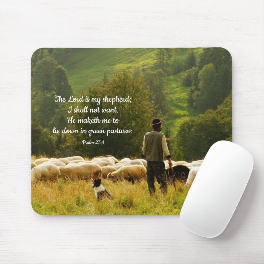 Schäferhund und seine Schafhütte Mousepad (Mit Mouse)