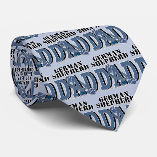 Schäferhund VATER Krawatte (Gerollt)