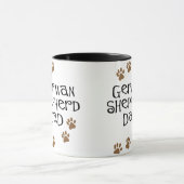 Schäferhund-Vater Tasse (Zentrum)