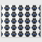 Schäferhund verdünnen Blue Line Geschenkpapier (Flach)