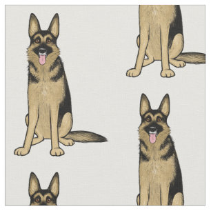 Schäferhund verfolgt des niedlichen stoff