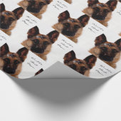 Schäferhund-Verpackungs-Papier für Mama Geschenkpapier (Ecke)