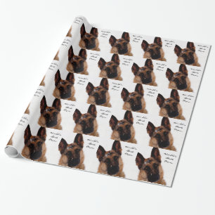Schäferhund-Verpackungs-Papier für Mama Geschenkpapier