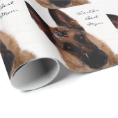 Schäferhund-Verpackungs-Papier für Mama Geschenkpapier (Rolleneckpunkt)