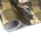 Schäferhund-Verpackungs-Papier für Mama Geschenkpapier (Rolleneckpunkt)