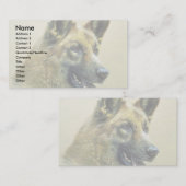 Schäferhund Visitenkarte (Vorne/Hinten)