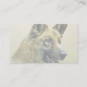 Schäferhund Visitenkarte (Rückseite)