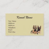 Schäferhund-Visitenkarte Visitenkarte (Rückseite)
