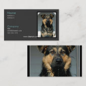 Schäferhund-Visitenkarte Visitenkarte (Vorne/Hinten)