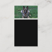 Schäferhund-Visitenkarte Visitenkarte (Rückseite)