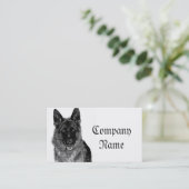 Schäferhund-Visitenkarten Visitenkarte (Stehend Vorderseite)