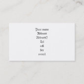 Schäferhund-Visitenkarten Visitenkarte (Rückseite)