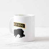 Schäferhund-Vorsprungs-Tasse Kaffeetasse (Vorderseite Links)