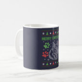 Schäferhund-Weihnachten Kaffeetasse (Vorderseite Links)