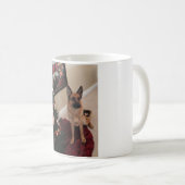 Schäferhund-Weihnachtskundenspezifischer Kaffeetasse (VorderseiteRechts)